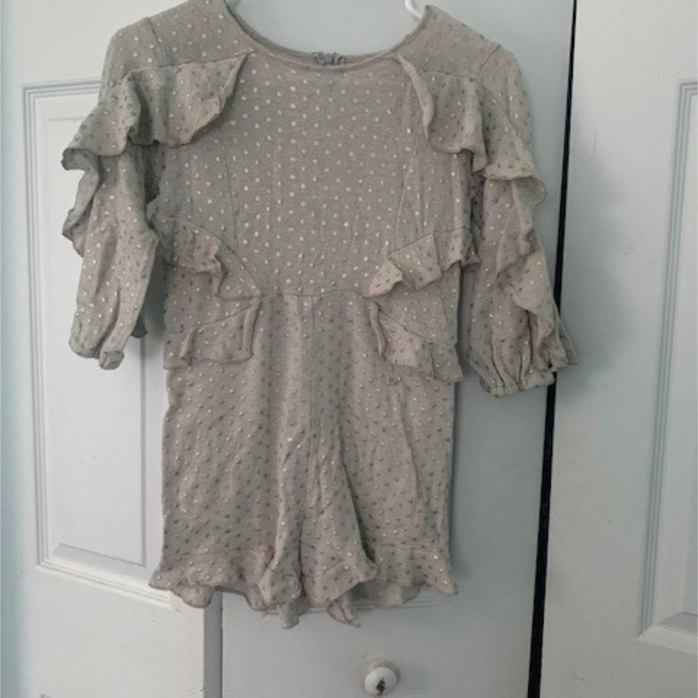 Girls Joyfolie gold dot romper
